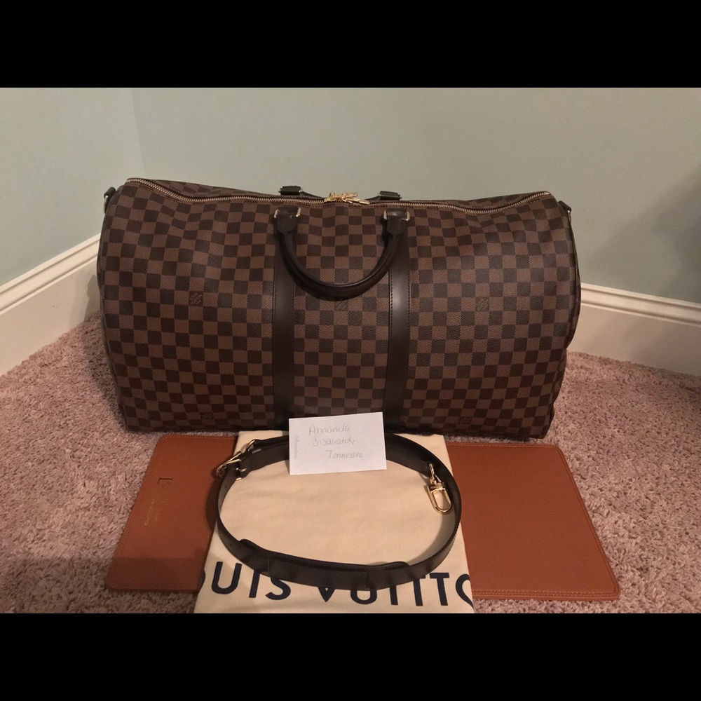 ❌SOLD to Fashionphile❌ Keepall 55 bandouliere